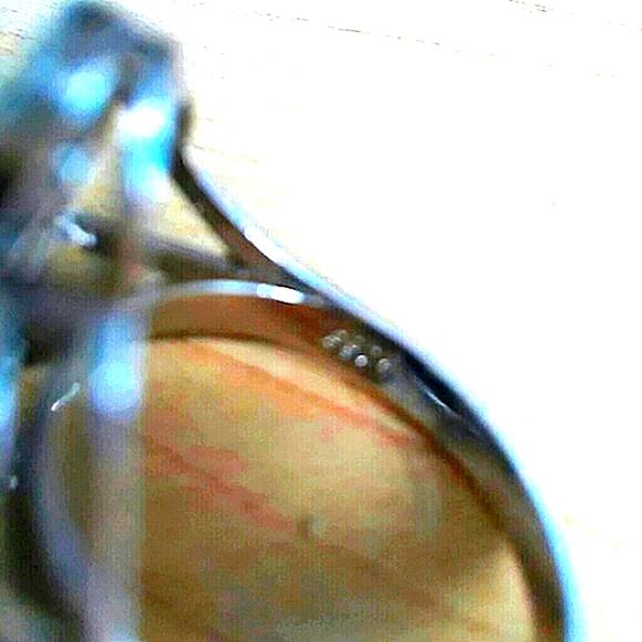 925 Silver LARGE FLOWER CAMELIA Ring SIZE 8 Simulated Diamonds Stamped Cocktail - Picture 2 of 8